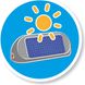 Лампа для дитячого будинку Smoby Toys на сонячній батареї з ручкою 15 х 5 х 5 см 810910