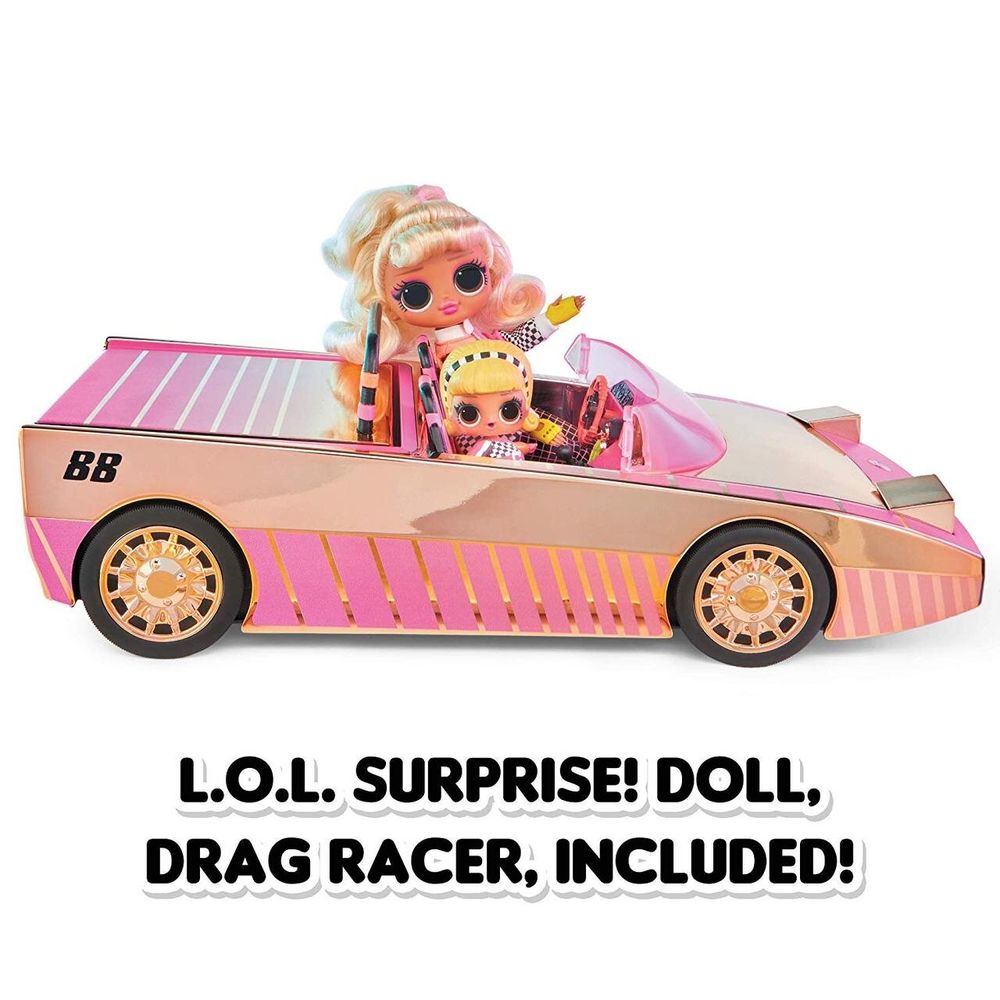Кабріолет L. O. L. SURPRISE! Car-Pool Coupe з экскл. лялькою Drag Racer, серії Lights