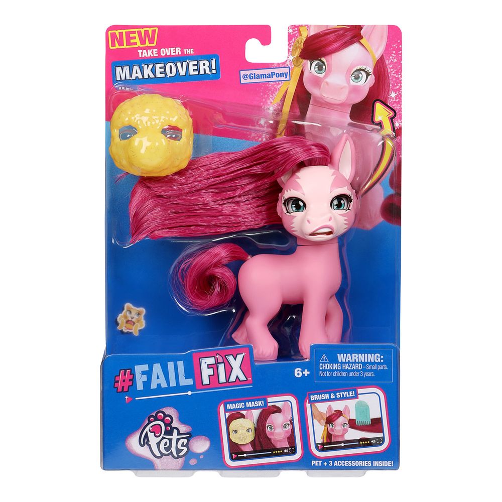 Питомцем Failfix Glama Pony Total Makeover Pet Pack - Гламурный Пони 12818