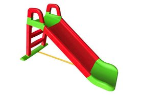 Дитяча гірка для катання 140 см червона з зеленими вставками, Doloni Toys 140 см 0140/01 Долоні