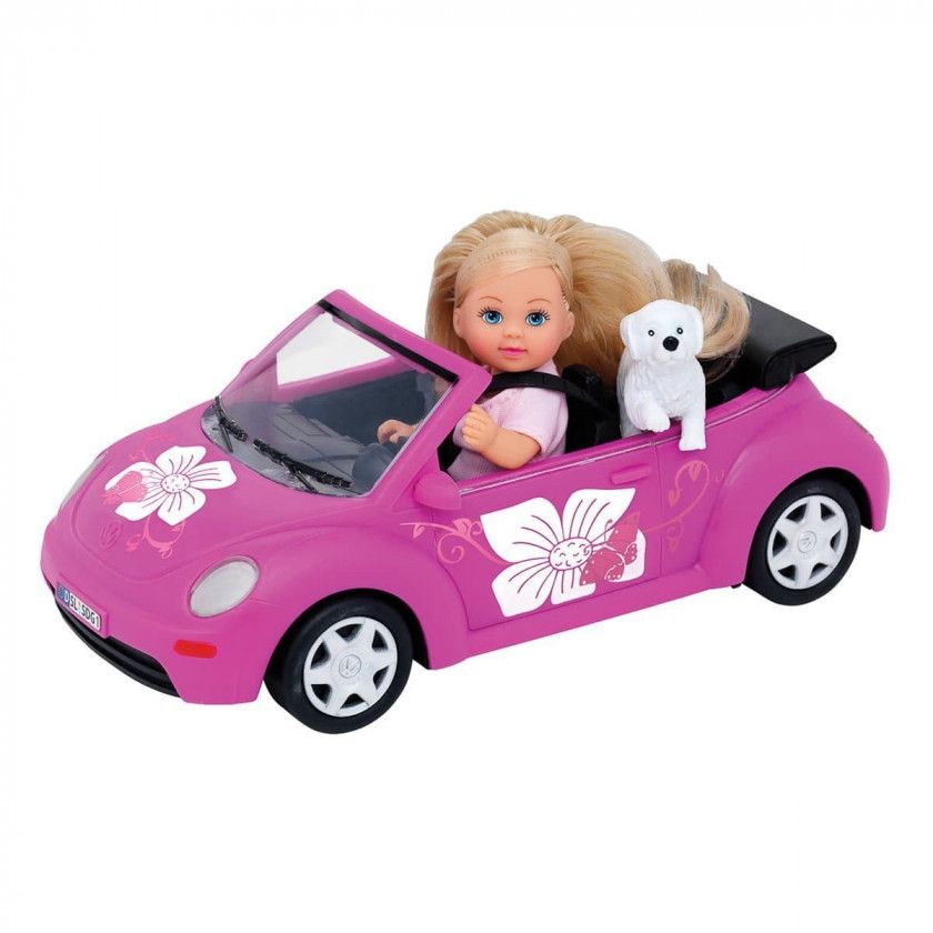 Кукла Ева на машине New Beetle Simba (5731539)