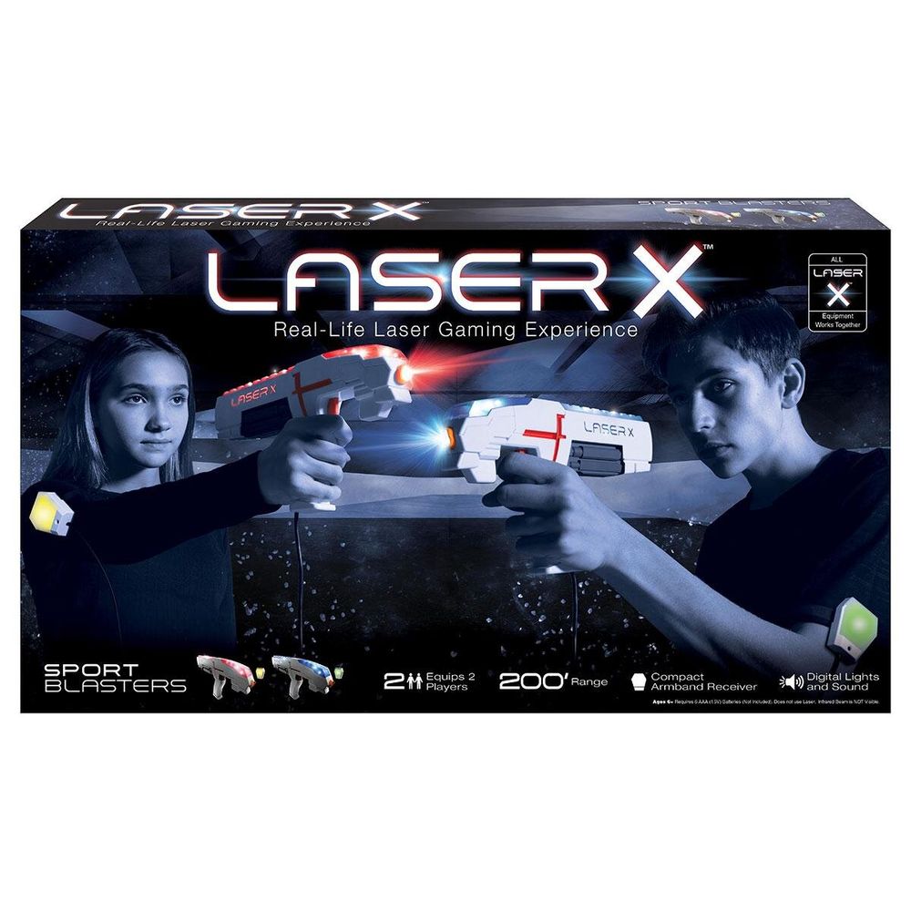 Ігровий набір для лазерних боїв - Laser X Sport для двох гравців 88842