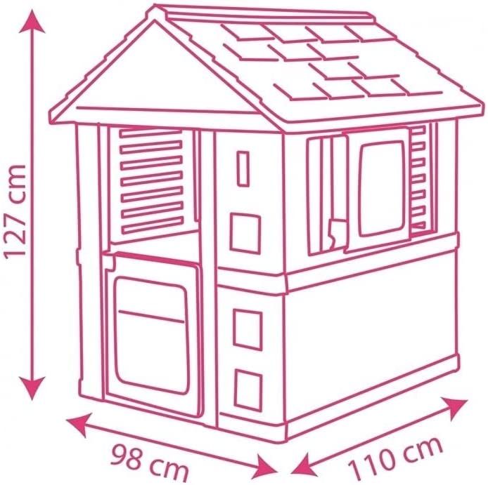 Игровой домик Smoby Corolle Garden House с раздвижными ставнями Розовый 810720
