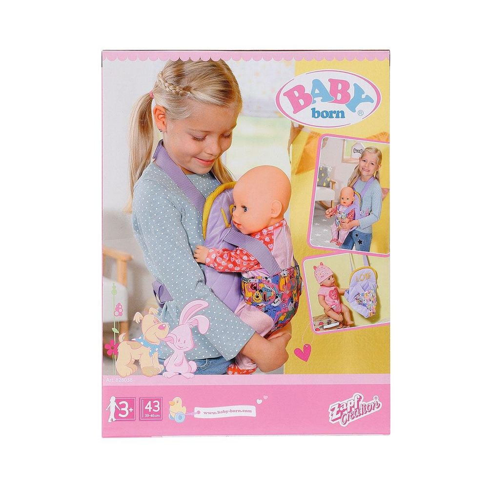 Рюкзак-кенгуру для ляльки Baby Born Комфортна Прогулянка Baby Born Carrier Seat 828038